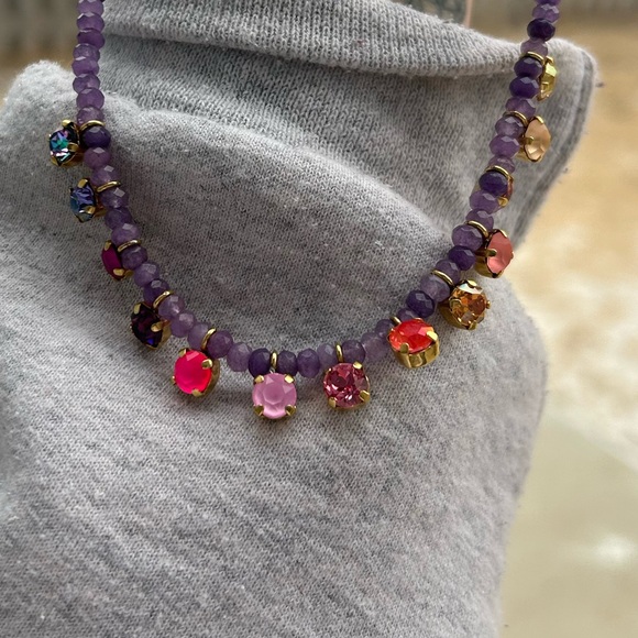 TOVA Peggy Necklace in Purple - Picture 2 of 3